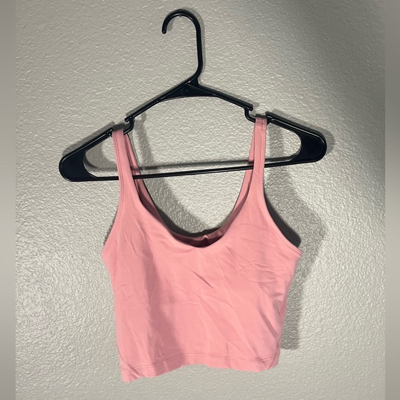 Lululemon Pink Align Crop Top Tank Top Women’s Size 6 - Picture 1 of 5